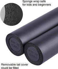 Bo Staff 4-6 Ft Collapsible Foam Padded with Carry Bag, Practice Bo Staff for Ma