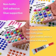 esseelove Bedazzler Kit with Rhinestones, Hotfix Applicator Tool, Multicolor