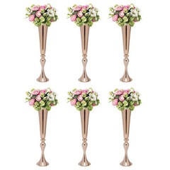 6 Pcs Wedding Vase Props Welcome Area Decor 22.2″ Height European for Wedding
