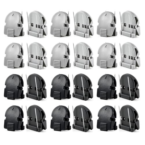 24Pcs Cubicle Clips for Fabric Panels, Heavy Duty Metal Hooks & Plastic Clips