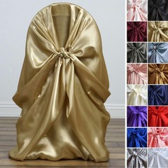 20 pcs Satin UNIVERSAL CHAIR COVERS Wedding Banquet Party Slipcover Decorations
