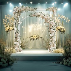 260cm Extra Large Wedding Arch Stand Heavy Duty Celebration Party Flower Rack US