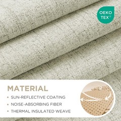 Joydeco Blackout Curtains for Bedroom – 84 Inch Long 100% Light Blocking 2 Pa…