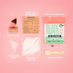 Blate Papes Gel Film Pouches, 120 Count | Edible Films for Taking Natural