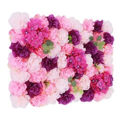 6 Pcs Artificial Flower Wall Panel For Wedding Backdrop Decor Outdoor 60X40CM