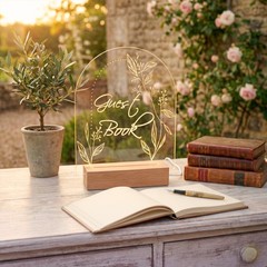 LED Light-Up Acrylic Event Sign for Ceremony | Guest Book Sign
