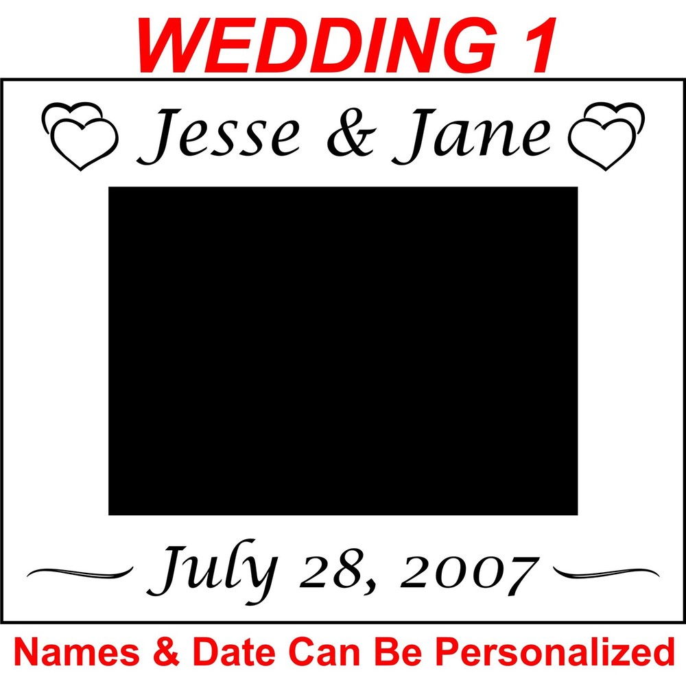 Personalized Metal Picture Frames 4×6 5×7 8×10 Custom Wedding Party Family Gifts