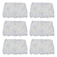 6-Pack Ivory Silk Rose Flower Wall Panels 40 × 60 cm Wedding Backdrop