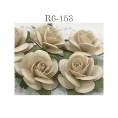 1″/2.5cm – Pick 6 tone Open Rose Paper Flowers Wedding Scrapbook Craft R6
