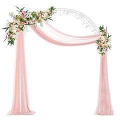 Wedding Arch Garden Arbor Curved Metal Durable Iron Plants Trellis Lattice Stand