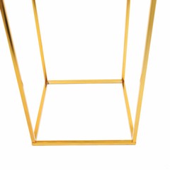 11*11*31in Modern Gold Rectangular Iron Flower Display Rack With Acrylic Plate