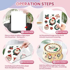 25 pcs A4 11.7″ x 8.3″ Frosting Sheets, Icing Sheets, Edible Paper for Cakes Pri