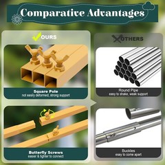 9.8×9.8FT Wedding Arch Metal Stand Backdrop Flower Balloon Frame Party Event Dec