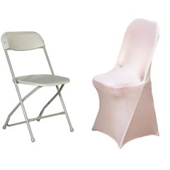 10 Blush Stretchable Spandex Chair Covers Wedding Banquet Reception Decorations