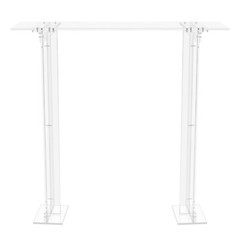 Modern Clear Acrylic Rectangular Flower Stand Wedding Centerpiece for Party