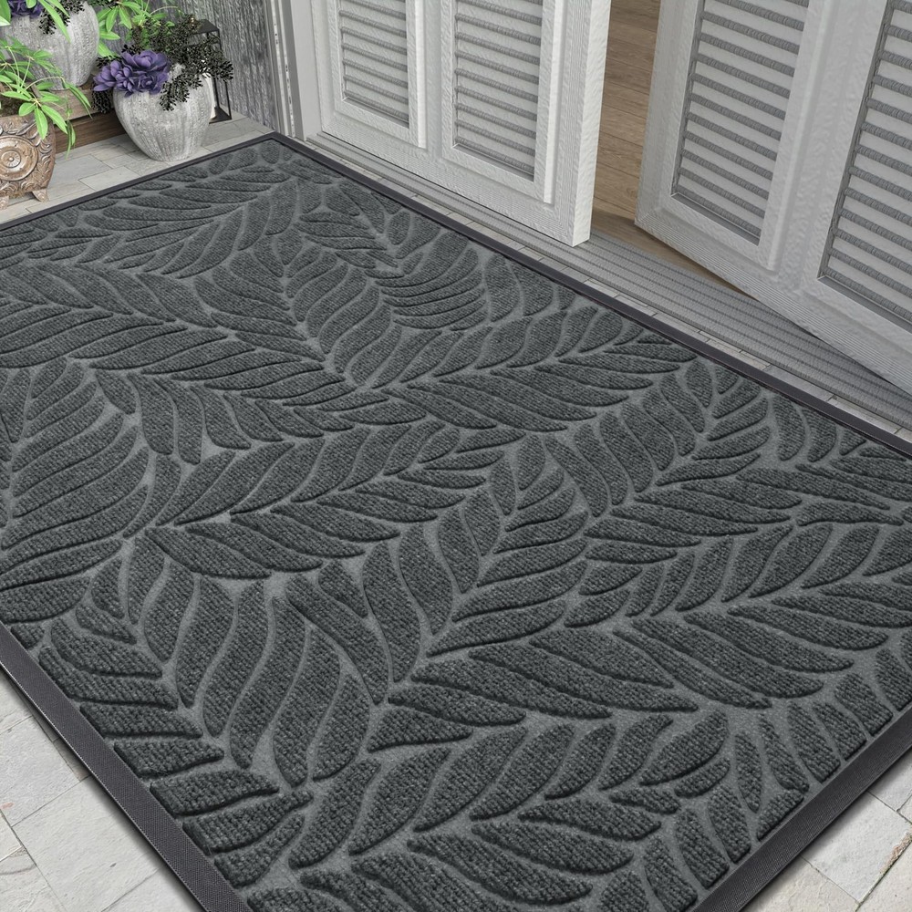 Yimobra Front Door Mat Outdoor Indoor, 60×36 All-Season Waterproof Welcome Ma…