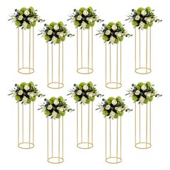 10 Pcs Gold Flower Stands – Elegant Wedding Centerpieces for Any Event