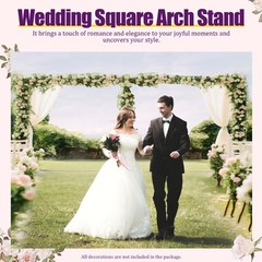 Free Standing Backdrop Support Frame 6×3m Carbon Steel Wedding Background Stand