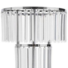 5-Tier Acrylic & Iron Flower Stand Silver 110 cm Wedding Centerpiece