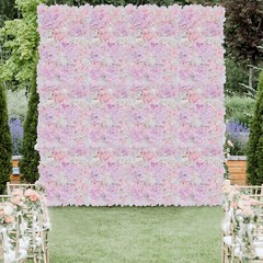 12 pcs Artificial Hydrangea Flower Wall Panel Party Garden Wedding Party Decor
