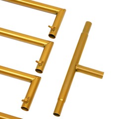 Gold Square Metal Arch Rack Backdrop For Weddings Graduation Party Venue Decor