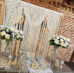 Handmade Macrame Wedding Backdrop | Bohemian Cotton Wall Hanging