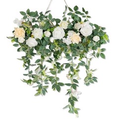 Wedding Arch Flowers，Floral Decor Hanging Artificial Flowers for White