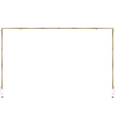 3.28ft Tall Over the Table Rod Stand Adjustable Gold Metal Table Arch Stand Gold