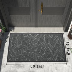 Yimobra Front Door Mat Outdoor Indoor, 60×36 All-Season Waterproof Welcome Ma…