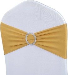 Chair Sashes Spandex Stretch Chair Bows with Buckle Slider for Wedding Party …