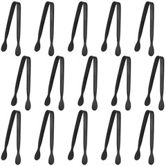 15 Piece Small Ice Cream Tongs Sugar Tongs, 11cm Sugar Tongs Set, Ice Tongs Stainless Steel…