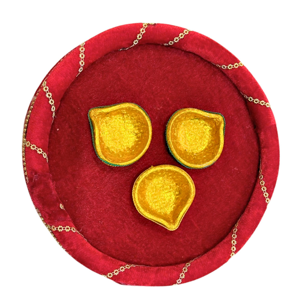 Shaadi Walay Red Mehndi Plate / Thali / Tray | Wedding | (Pack of 4 plates)