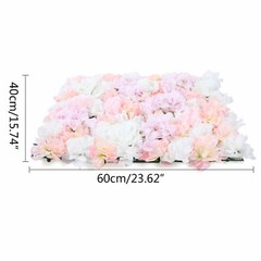 8 Pieces Artificial Flower Wall Silk Flower Beautiful Floral Wall 40x60cm Decor