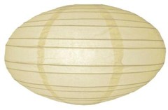 16″ Beige Saturn Paper Lantern