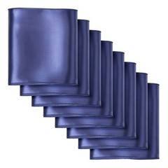 VEVOR 50PCS Navy Blue Spandex Chair Sashes Elastic Bows Wedding Party Dining