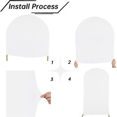 Versatile 6.6FT Arch Cover – Ideal for Weddings, Birthdays, and Celebrations