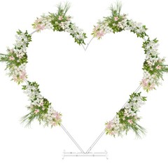 XXL Large Heart Shape Metal Wedding Arches Backdrop Stand Balloon Arch Proposal