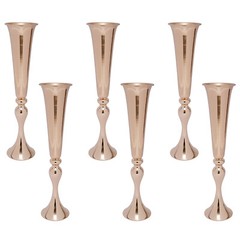 6 Pcs Wedding Centerpieces Vase European Vase Versatile Metal Props 22.2″ Height