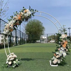 Extra Large Round Wedding Arch Elegant Photo Backdrop Stand Metal Garden Trellis