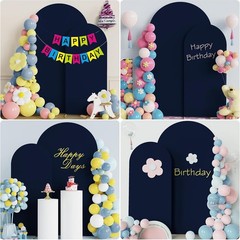 Double-Sided Arch Cover Set – Navy Blue, 2 Pieces