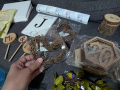 🌿 Rustic Wedding Decoration Lot / “Mr & Mrs” Bundle + Free Bonus