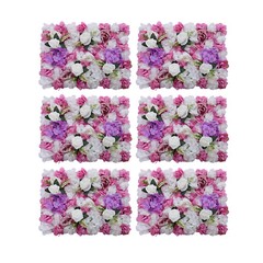 6Pc Artificial Hydrangea Wall Panels 60??40cm Wedding Backdrop Floral