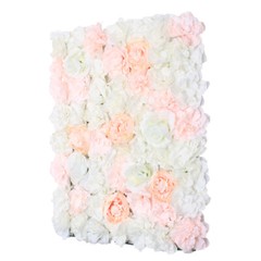 5x Artificial Flower Wall Panels Wedding Party DIY Silk Flowers Backdrop Decor