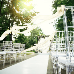 Ivory White 24 Pcs Wedding Bows Aisle Decorations Satin Bows for Chairs Decor Pe