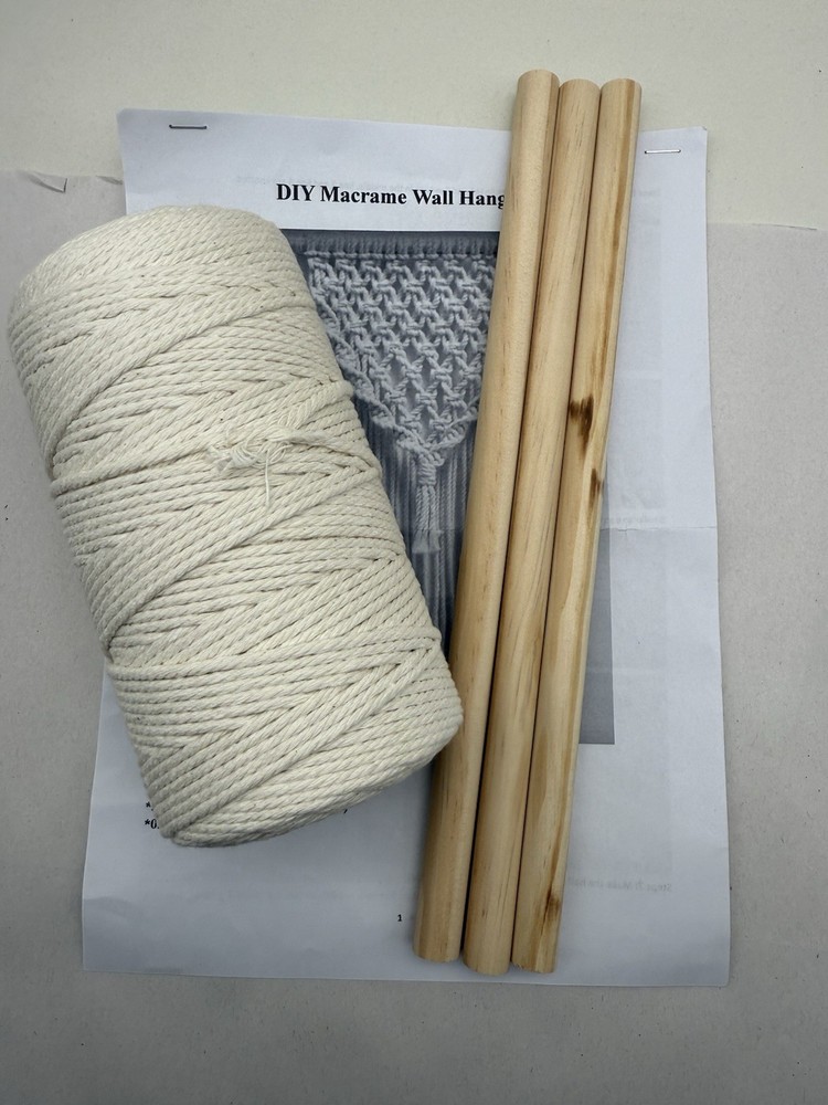 DIY Macrame Wall Hanging Kits, 3 Patterns Macrame DIY Wall Hangers *READ DESCR..