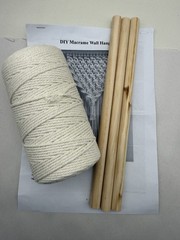 DIY Macrame Wall Hanging Kits, 3 Patterns Macrame DIY Wall Hangers *READ DESCR..