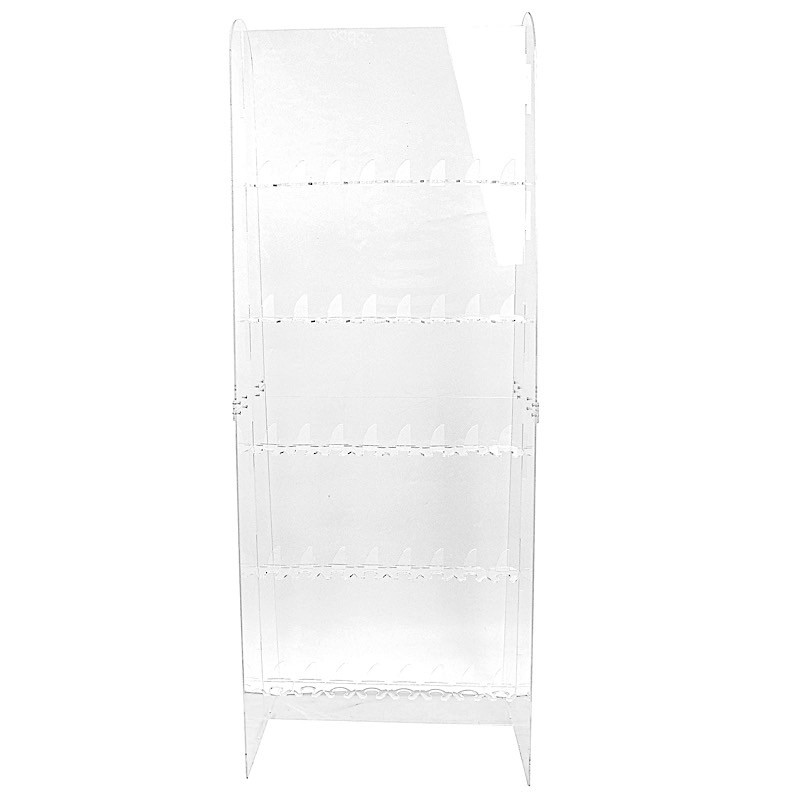Clear 5 ft Acrylic 5-Tier Wine Glass Rack Champagne Flute Holder Stand Party