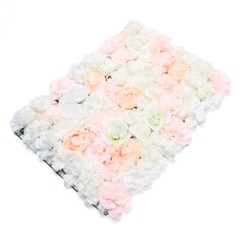 5x Artificial Flower Wall Panels Wedding Party DIY Silk Flowers Backdrop Decor
