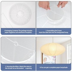White Oval Paper Lantern Lampshade set of 2, 20″x10” Paper Lanterns Pendant …