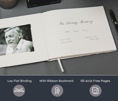 Modern Album Designs Cross Hardcover Funeral – 9.5 X 7 Celebration Of